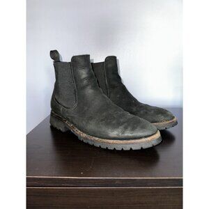 Thursday Boots Chelsea Black Leather Men’s Size 9 – Rugged Sole, Fair Condition